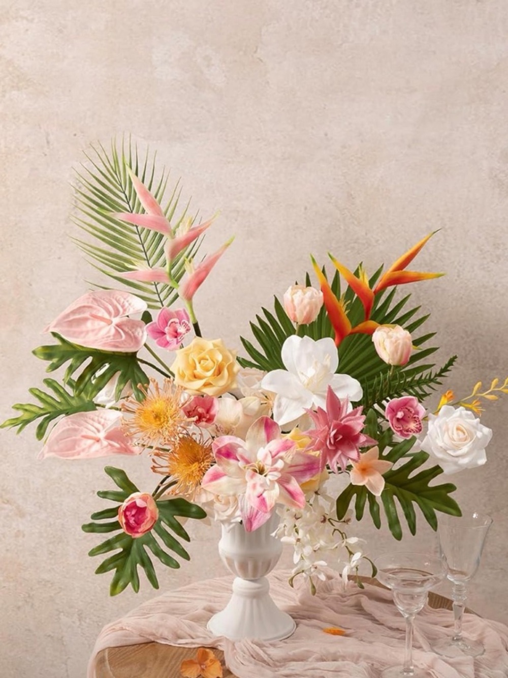Ling’s Flowers artificial flowers, sorbet tropical